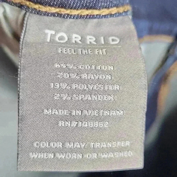 Torrid NWT New High Rise Jeggings Size 26T - Picture 13 of 13